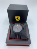 Scuderia Ferrari black faced watch and strap