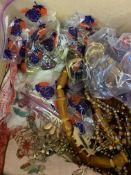 A box of costume jewellery