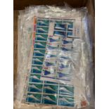A quantity of sheets of unused GB stamps