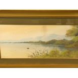 A pair of 19th century Lakeland watercolours in original gilt frames, signed G Needham