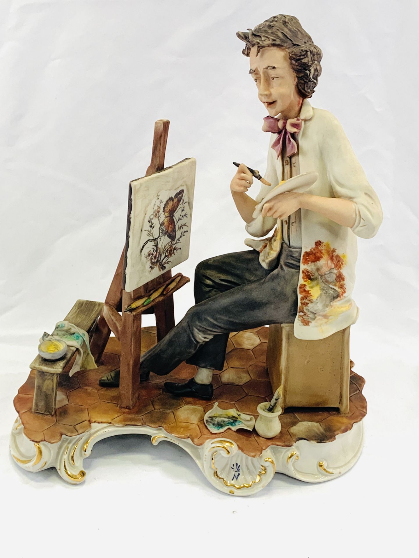 Capodimonte figure of an artist