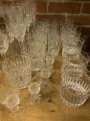 Quantity of Stuart crystal and other glassware