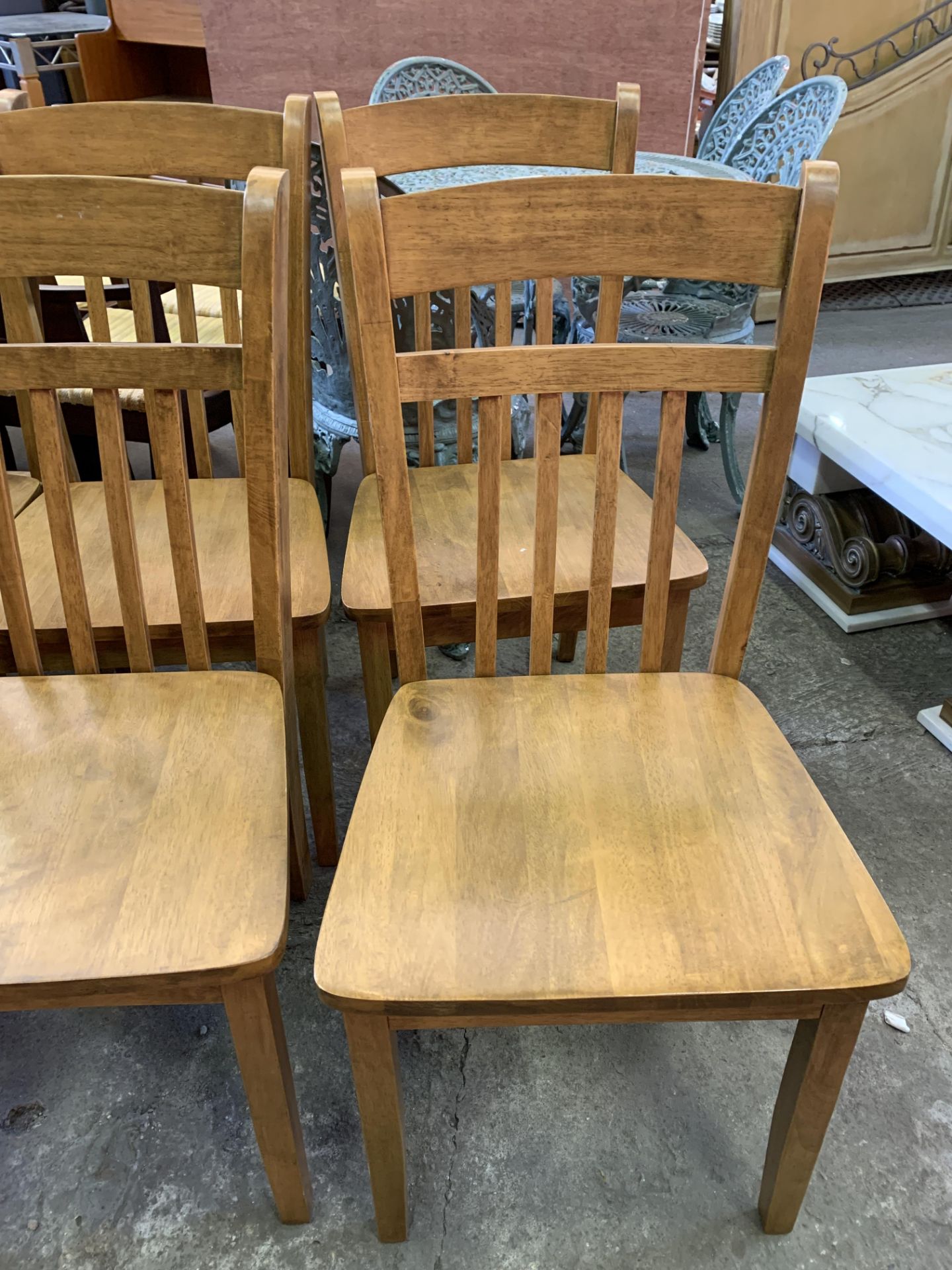Set of 6 hardwood chairs - Bild 5 aus 7
