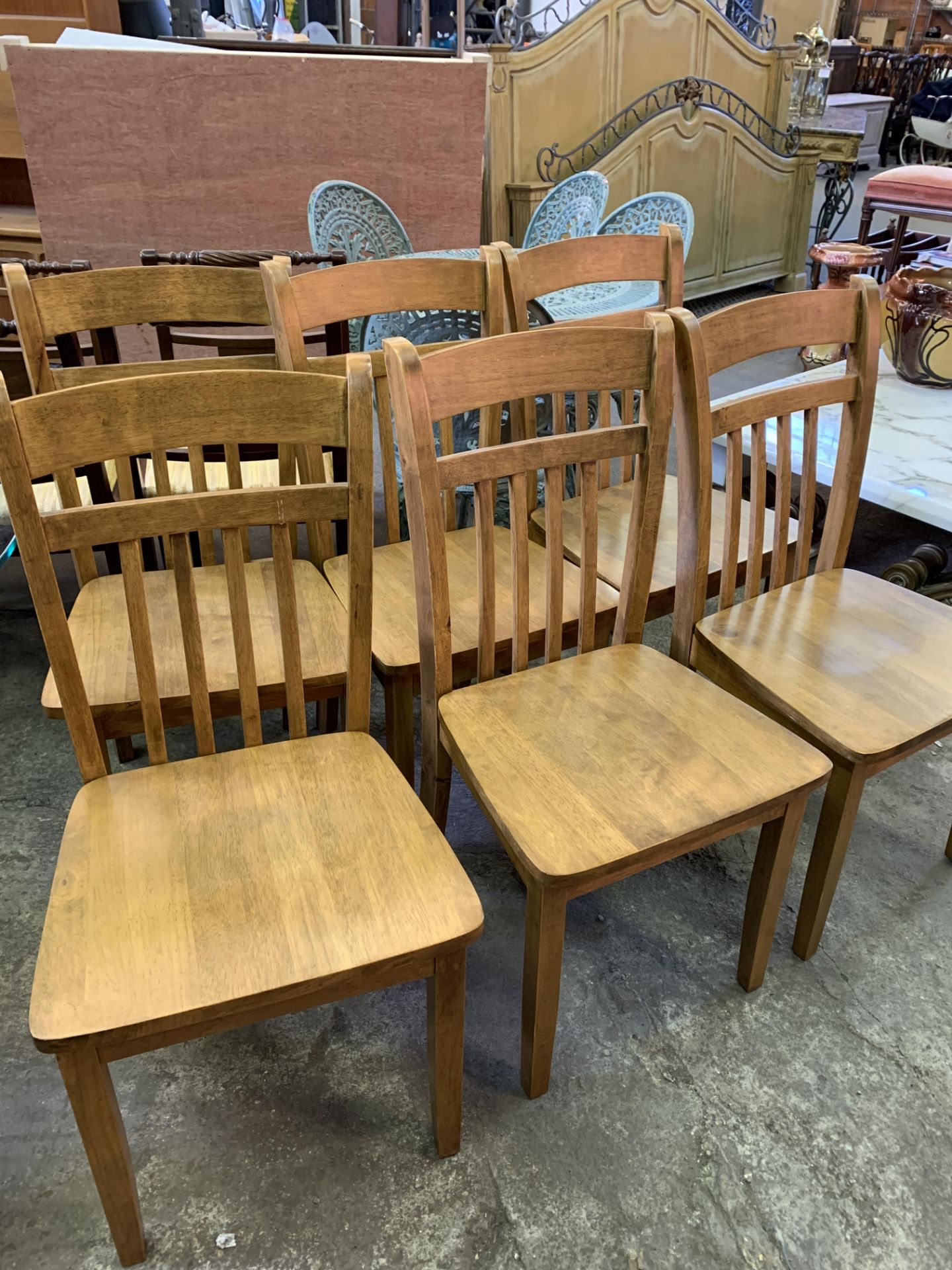 Set of 6 hardwood chairs - Bild 7 aus 7