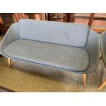 Dark grey upholstered suite, sold on the authority of Official Receiver, item carries VAT