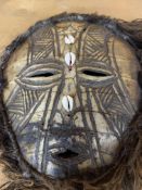 Papua New turtle shell mask. CITES regulations may apply to this lot