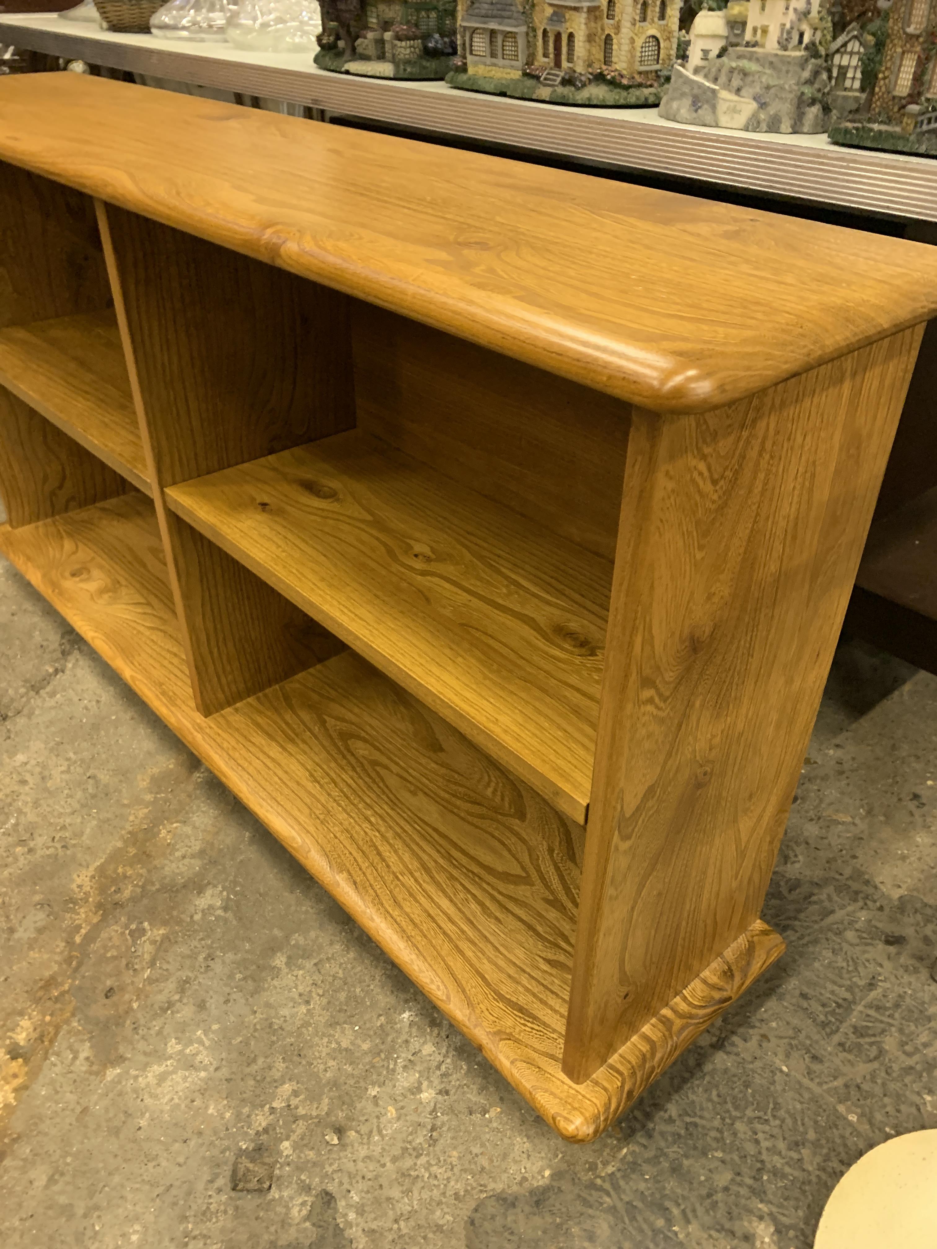 Ercol style open display shelves, - Image 3 of 4