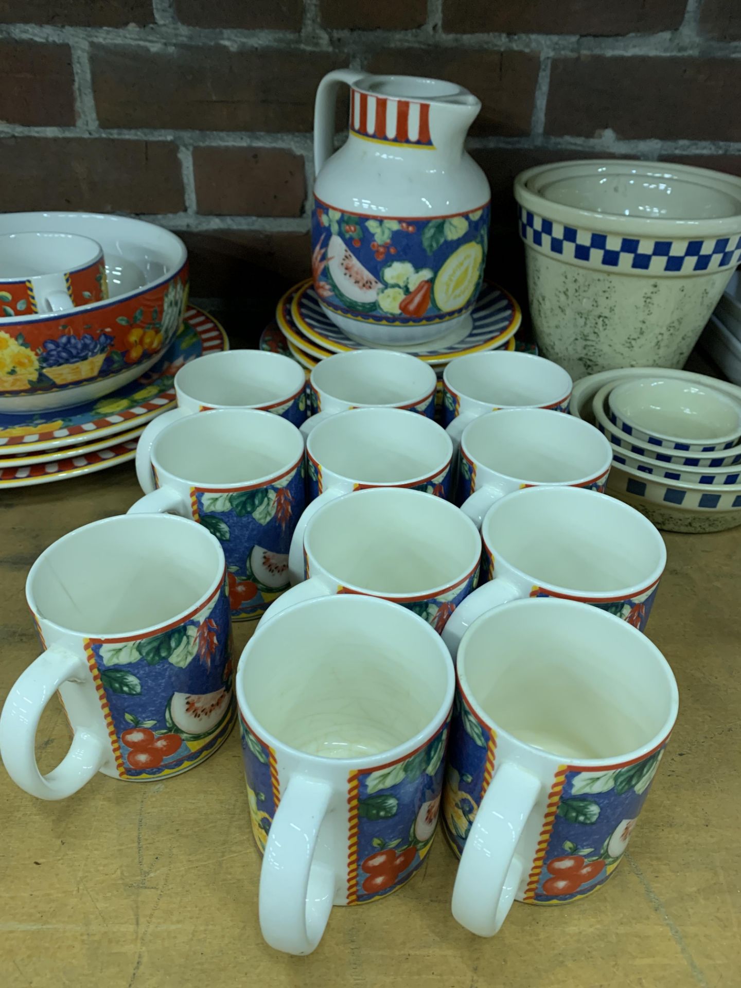 Quantity of Portuguese tableware and other assorted tableware - Image 3 of 5