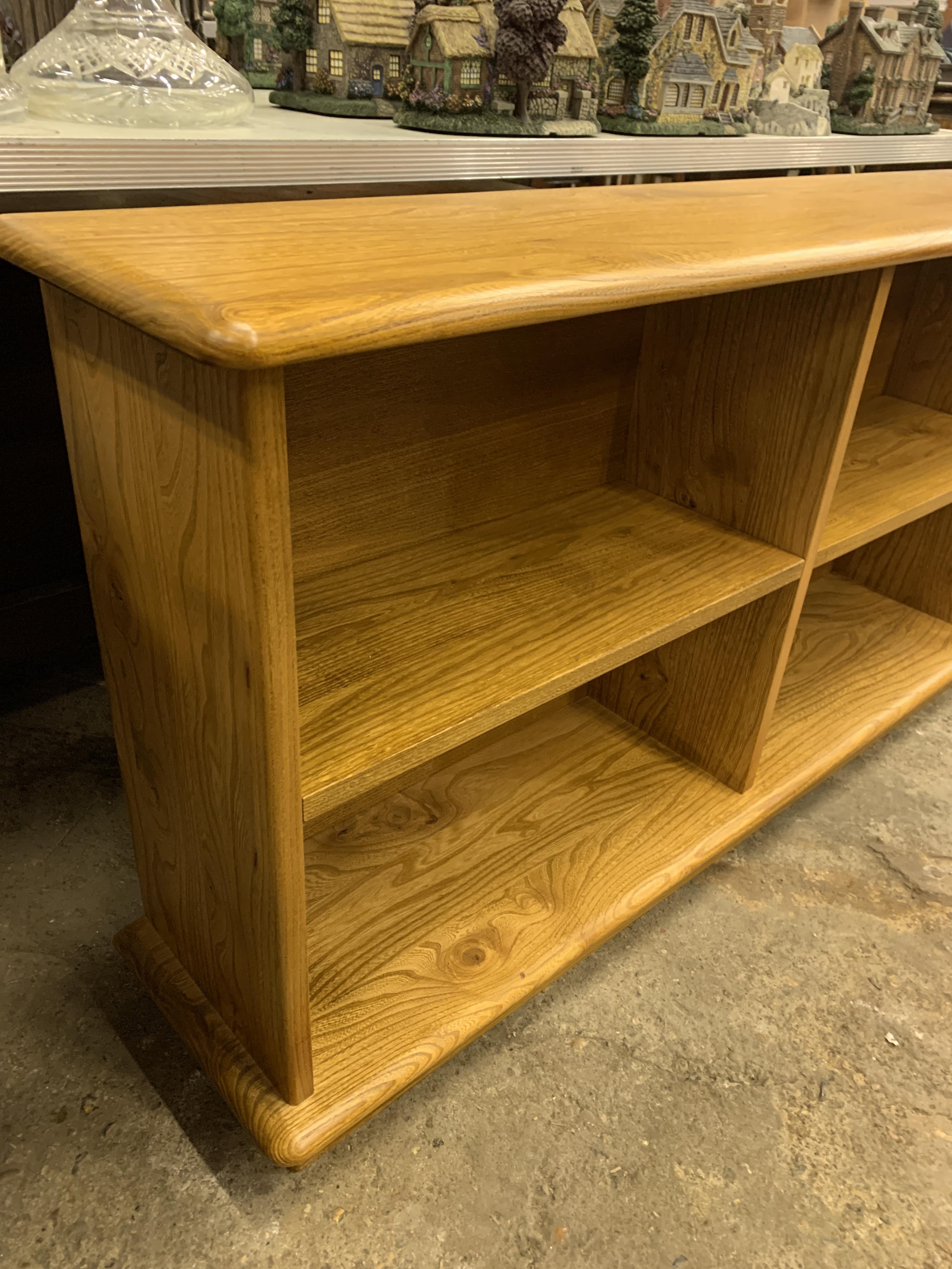 Ercol style open display shelves, - Image 4 of 4