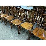Set of 6 Windsor style dining chairs