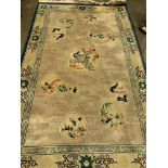 Beige ground rug