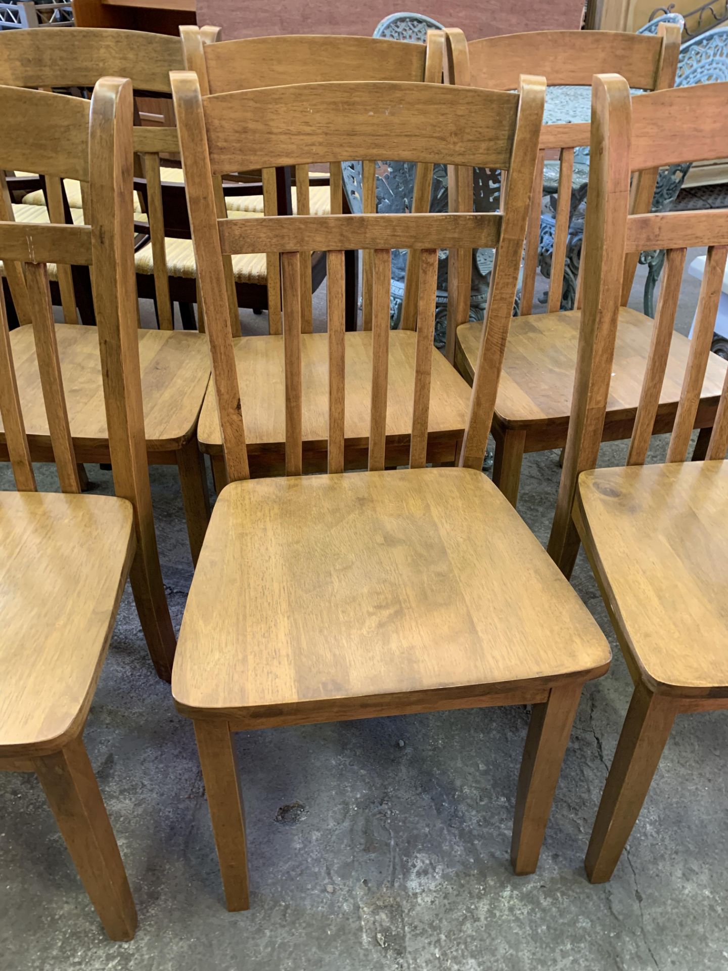 Set of 6 hardwood chairs - Bild 4 aus 7