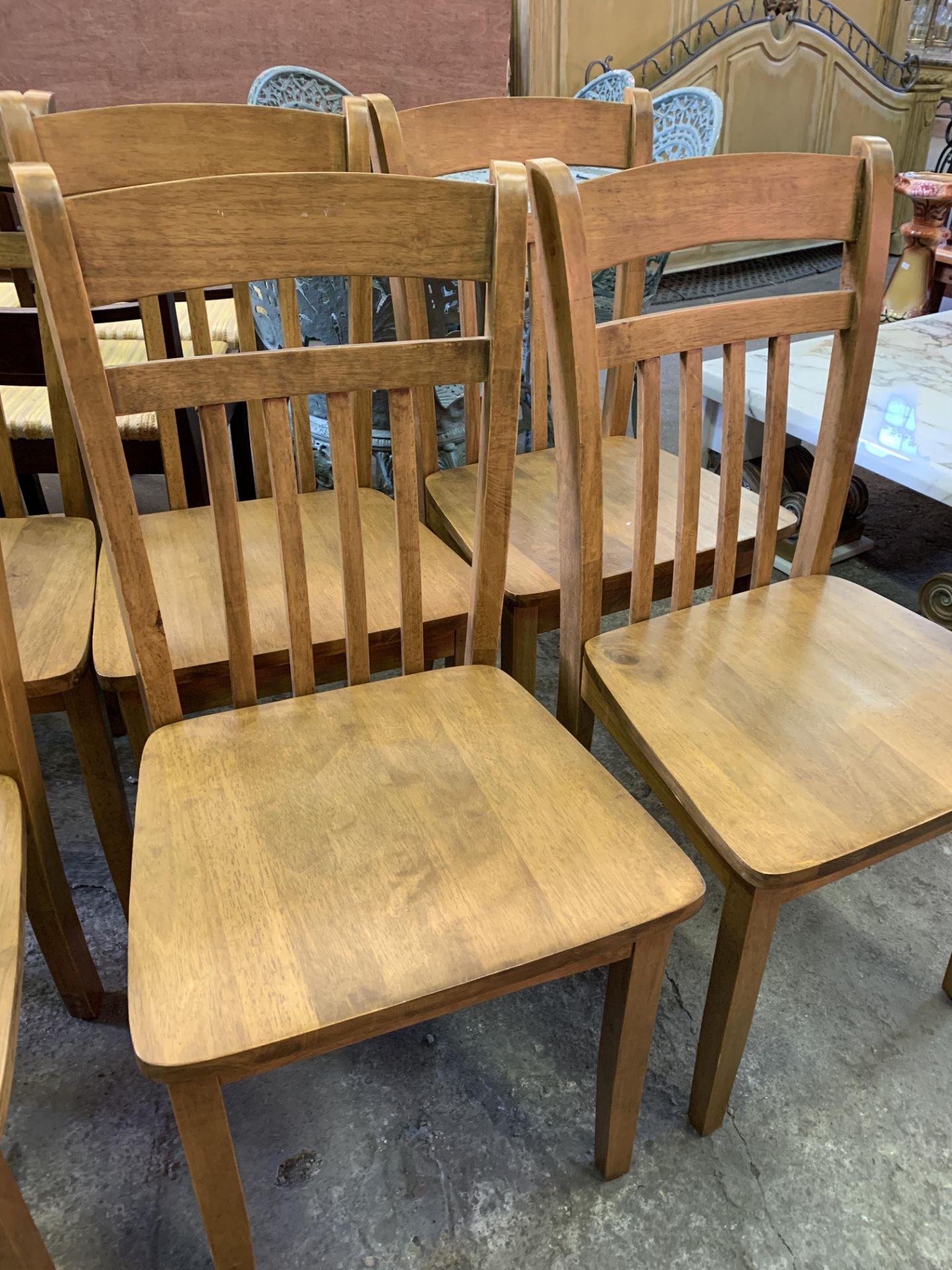 Set of 6 hardwood chairs - Bild 3 aus 7