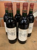 Five bottles of Chateau Brethous 1993