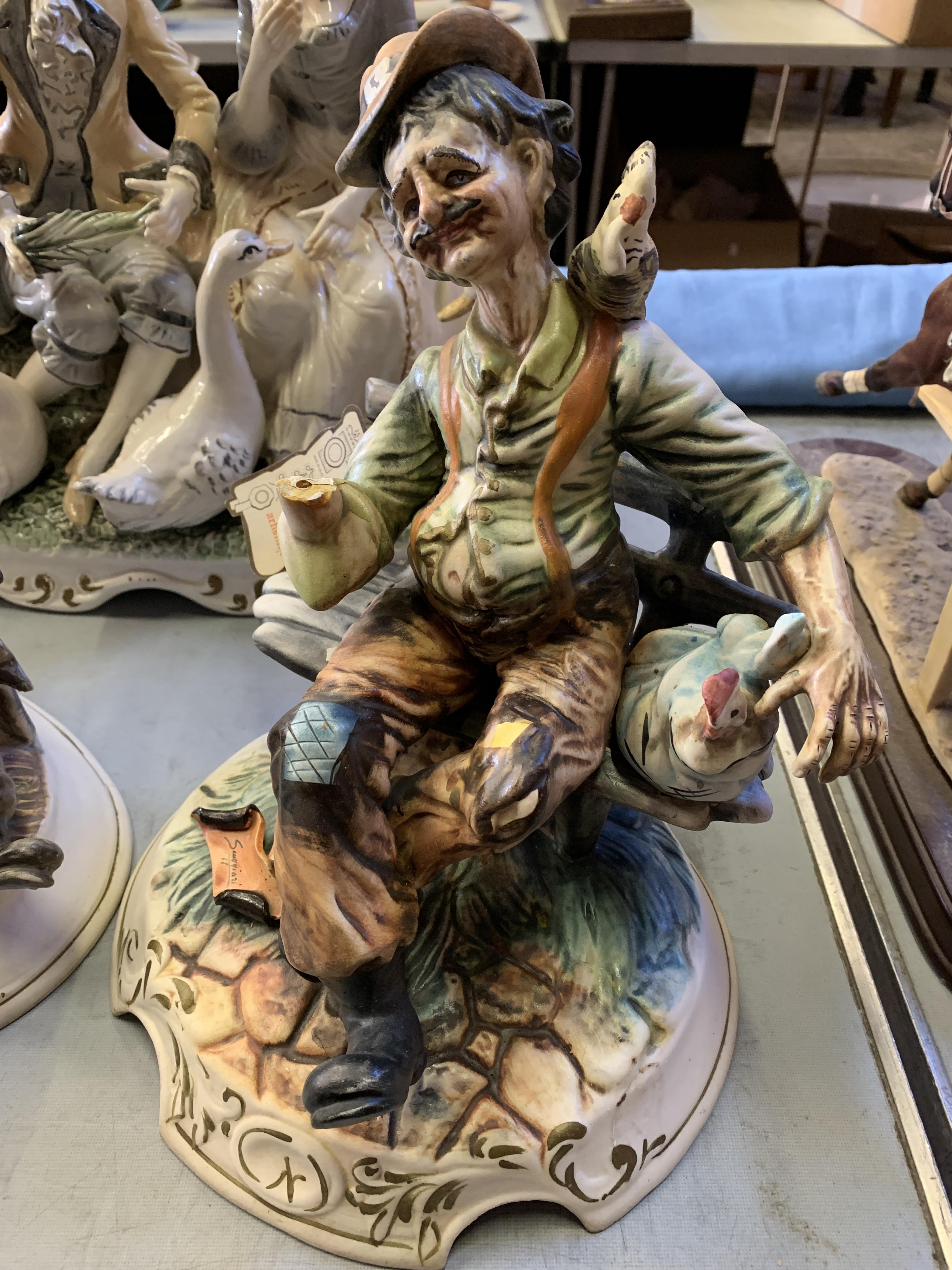 Three Capodimonte figures and a Leonardo Collection figure - Image 2 of 5