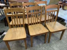 Set of 6 hardwood chairs
