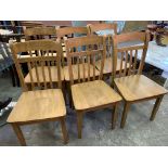 Set of 6 hardwood chairs