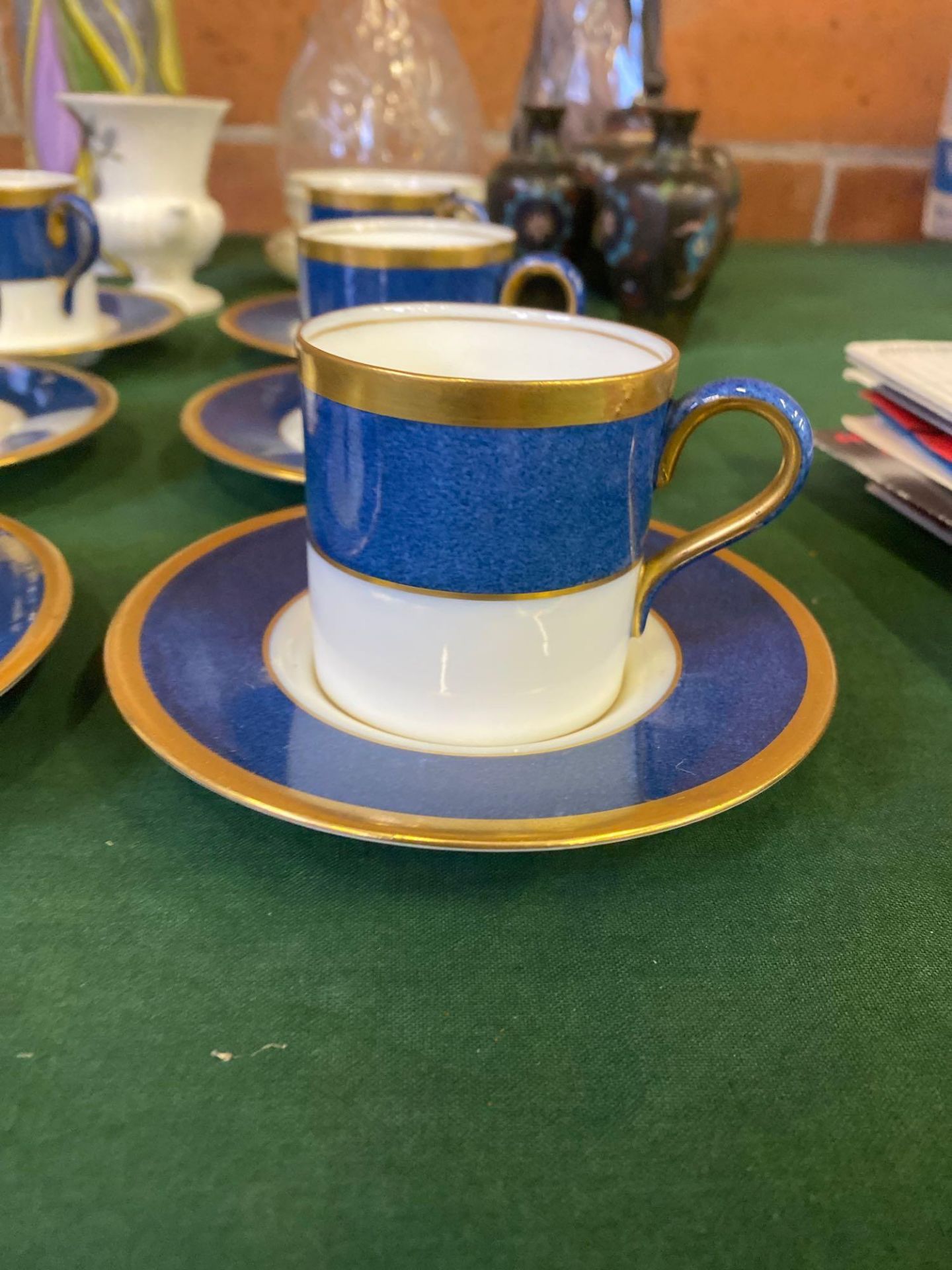 Six Wedgwood coffee cans and saucers together with a quantity of other items - Image 2 of 6