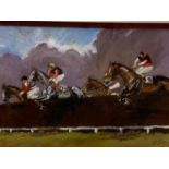 Two horse racing pictures