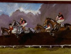 Two horse racing pictures