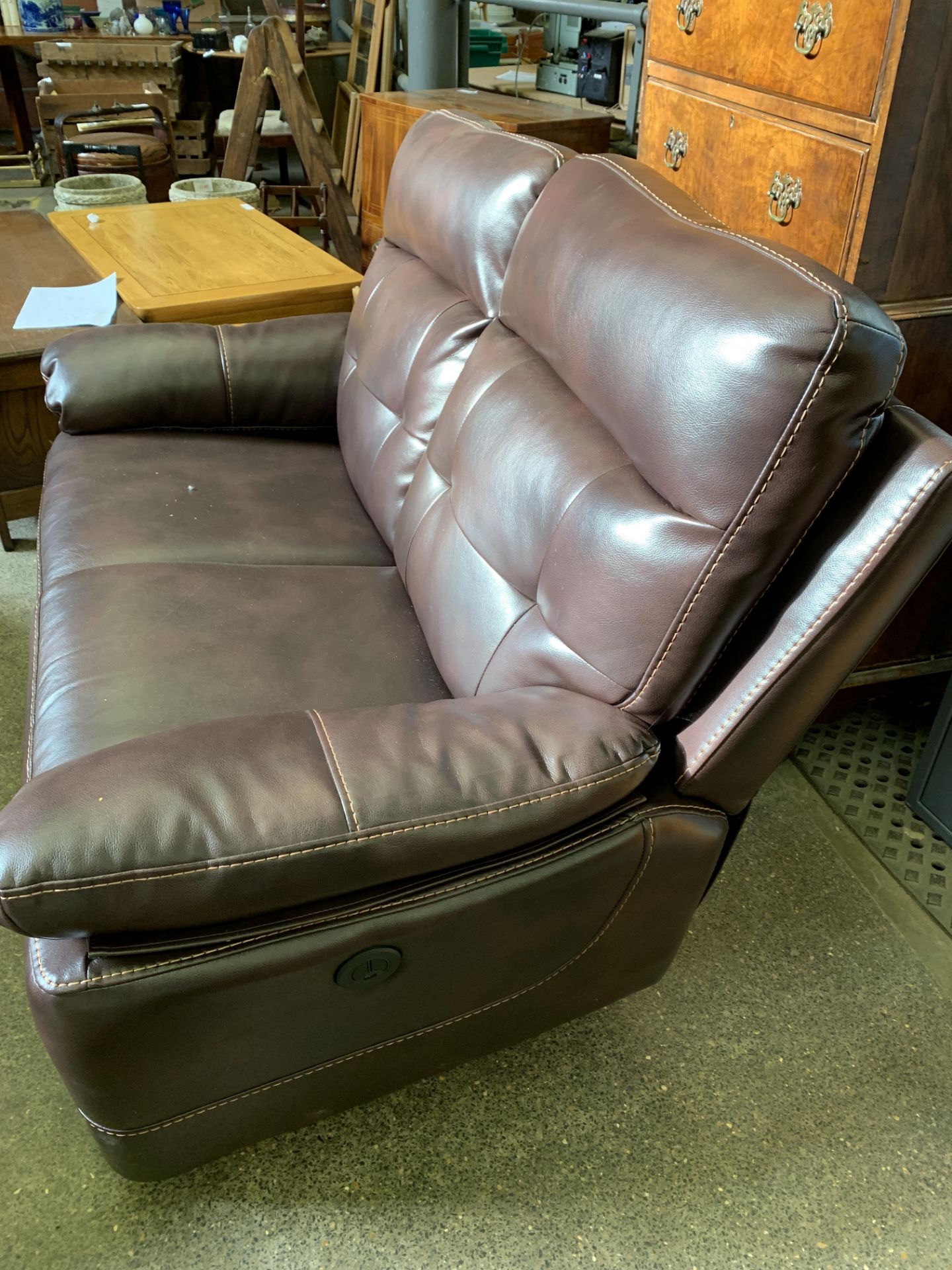 Two seater electric reclining sofa - Bild 4 aus 4