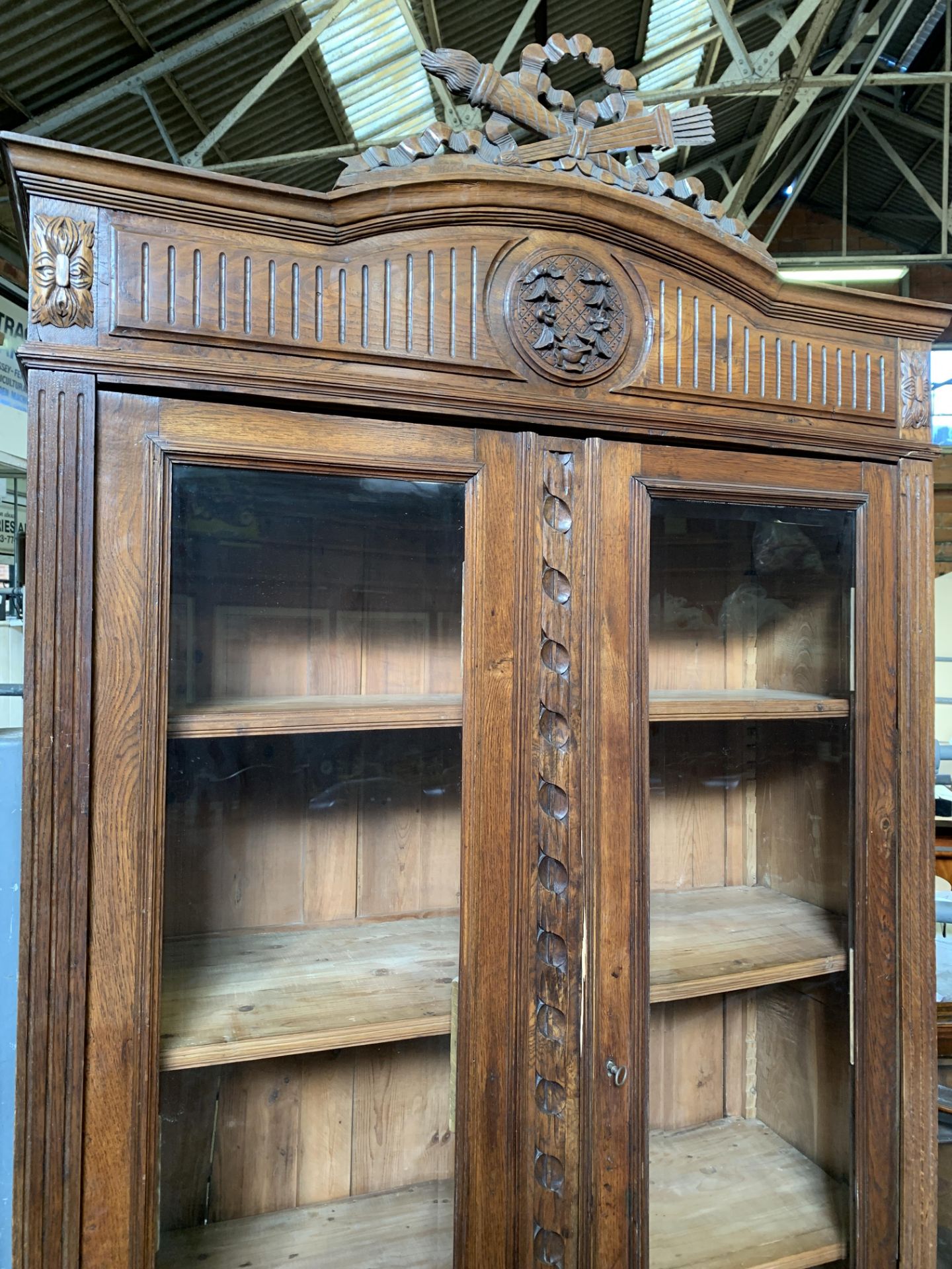 French oak armoire - Image 2 of 8