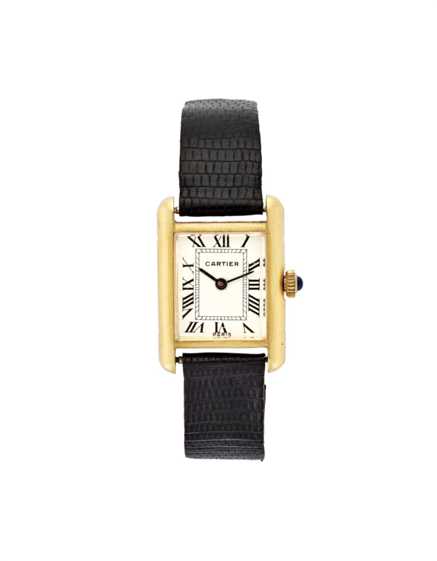 CARTIER Lady's 18K gold wristwatch1950s/1960sDial, movement and case signedManual-wind movementWhite