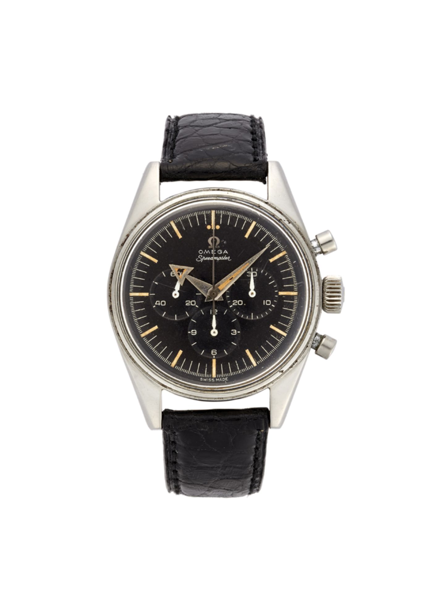 OMEGA SPEEDMASTER Ref. 2915 prima serieGent's steel wristwatch1950sDial, movement and case