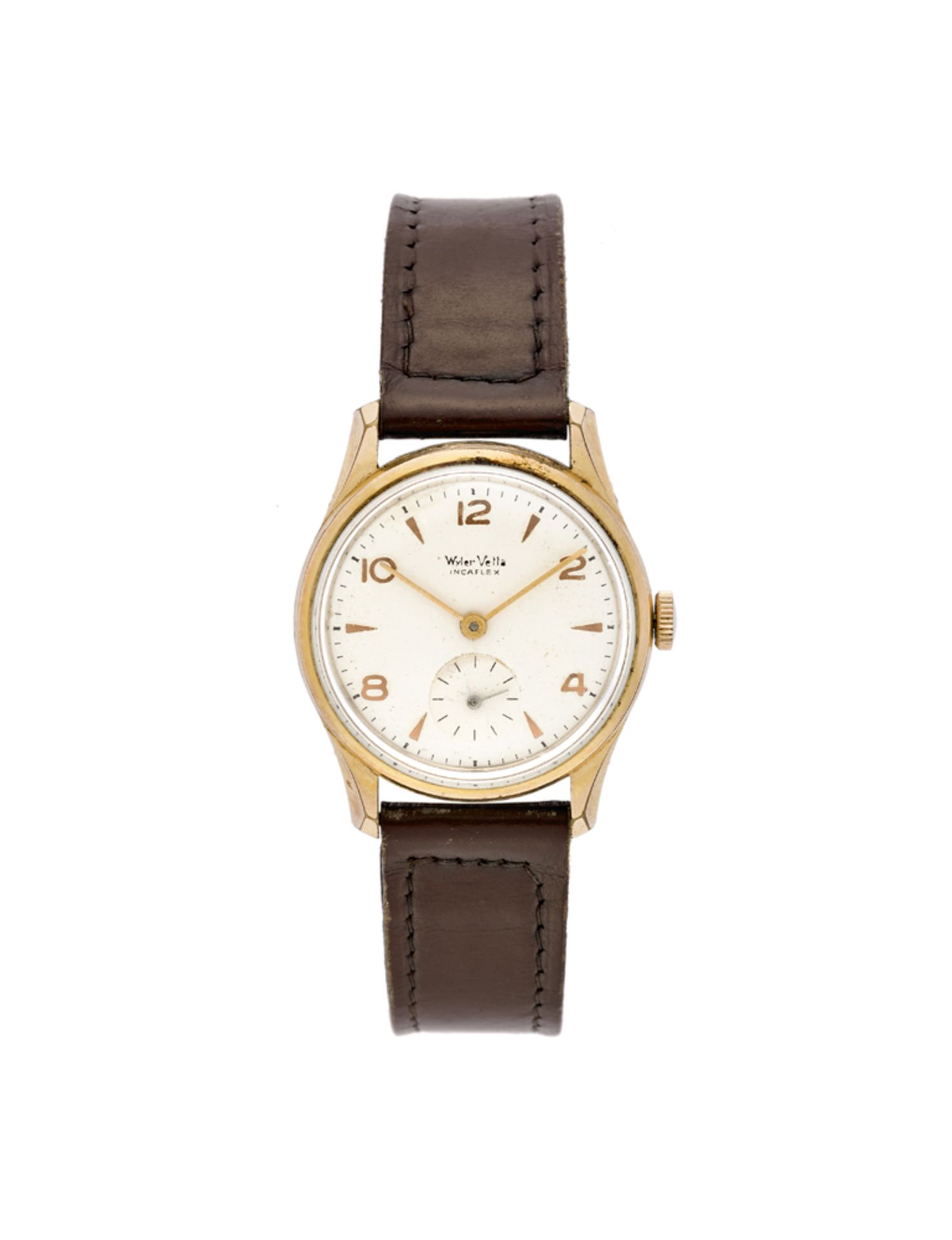 WYLER VETTALady's gold-plated metal wristwatch1960sDial, movement and case signedManual-wind