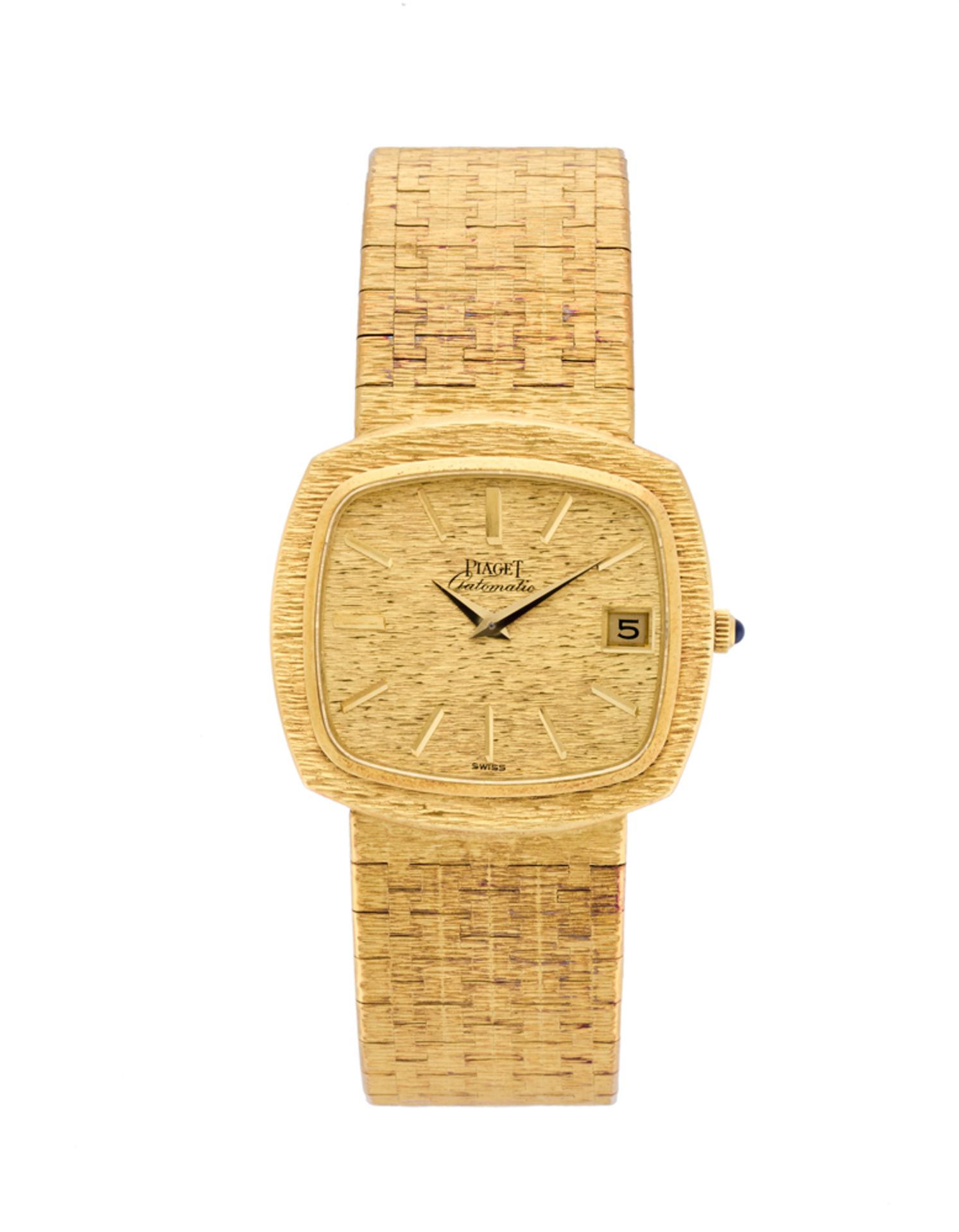 PIAGETGent's 18K gold wristwatch with bracelet1970sDial, movement and case signedAutomatic