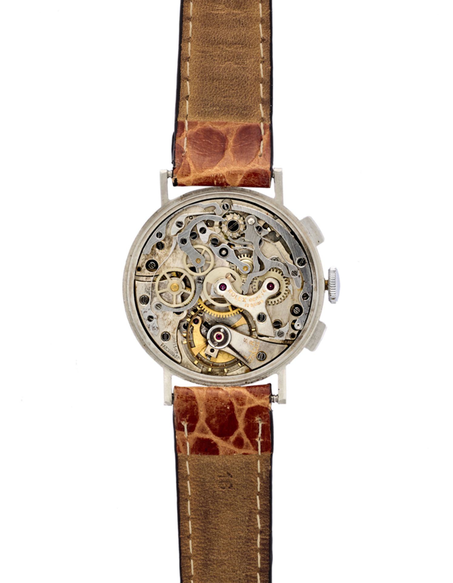 ROLEX GIUDICI MILANOGent's steel wristwatch1940sDial, movement and case signedManual-wind - Image 2 of 3