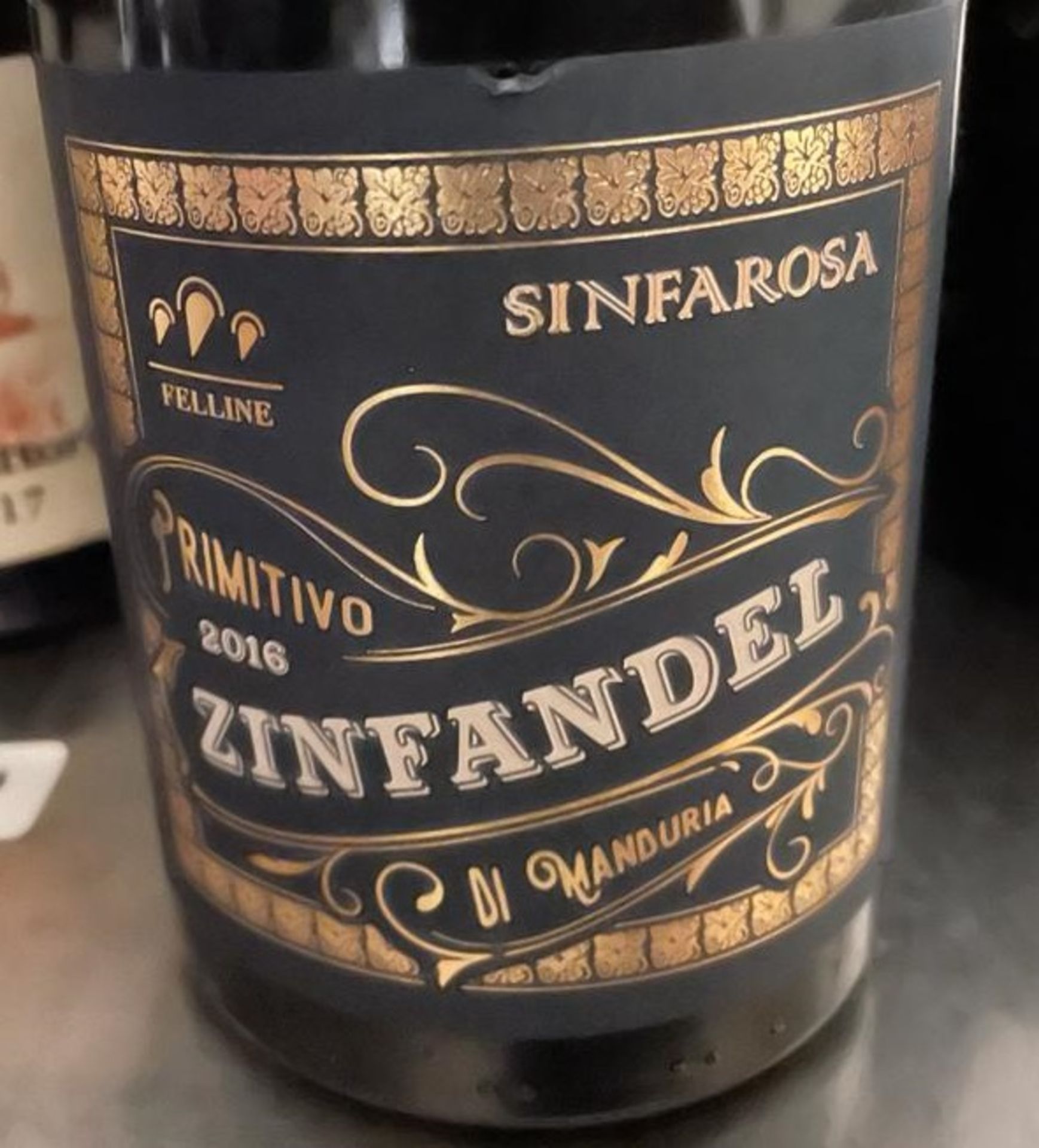 3 x Bottles Of SINFAROSA ZINFANDEL - New/Unopened Restaurant Stock - Ref: CAM643 - CL612 - Location: - Image 3 of 4