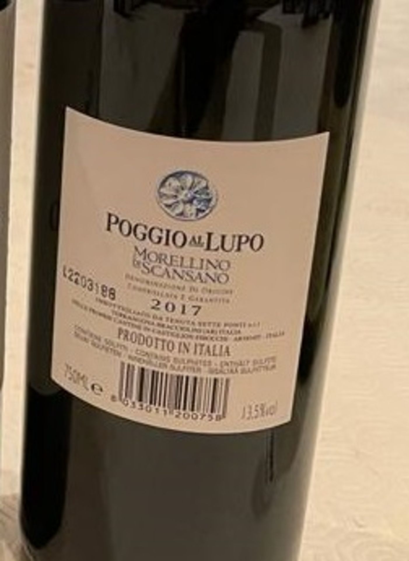 5 x Bottles Of POGGIA AL LUPO MORELLINO D'SCARISANO - 2017 - 750ml - New/Unopened Restaurant Stock - Image 2 of 3