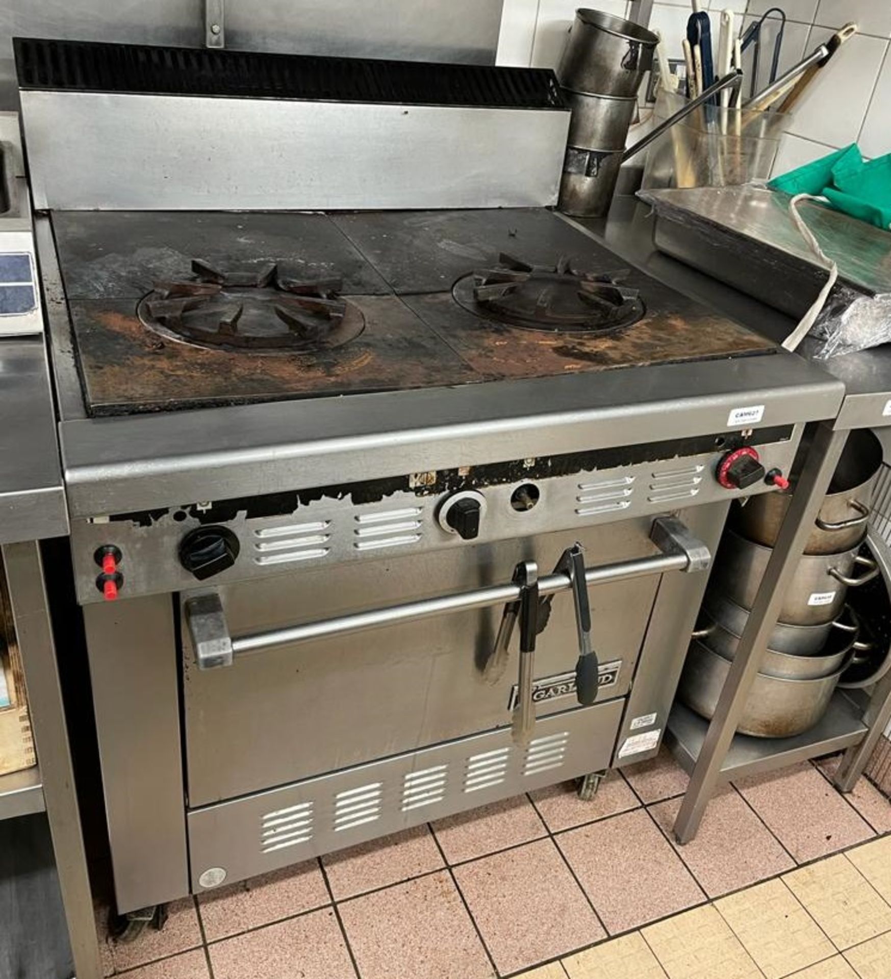 1 x GARLAND Commercial Gas Oven With Double Griddle Hob - Ref: CAM627 - CL612 - Location: London