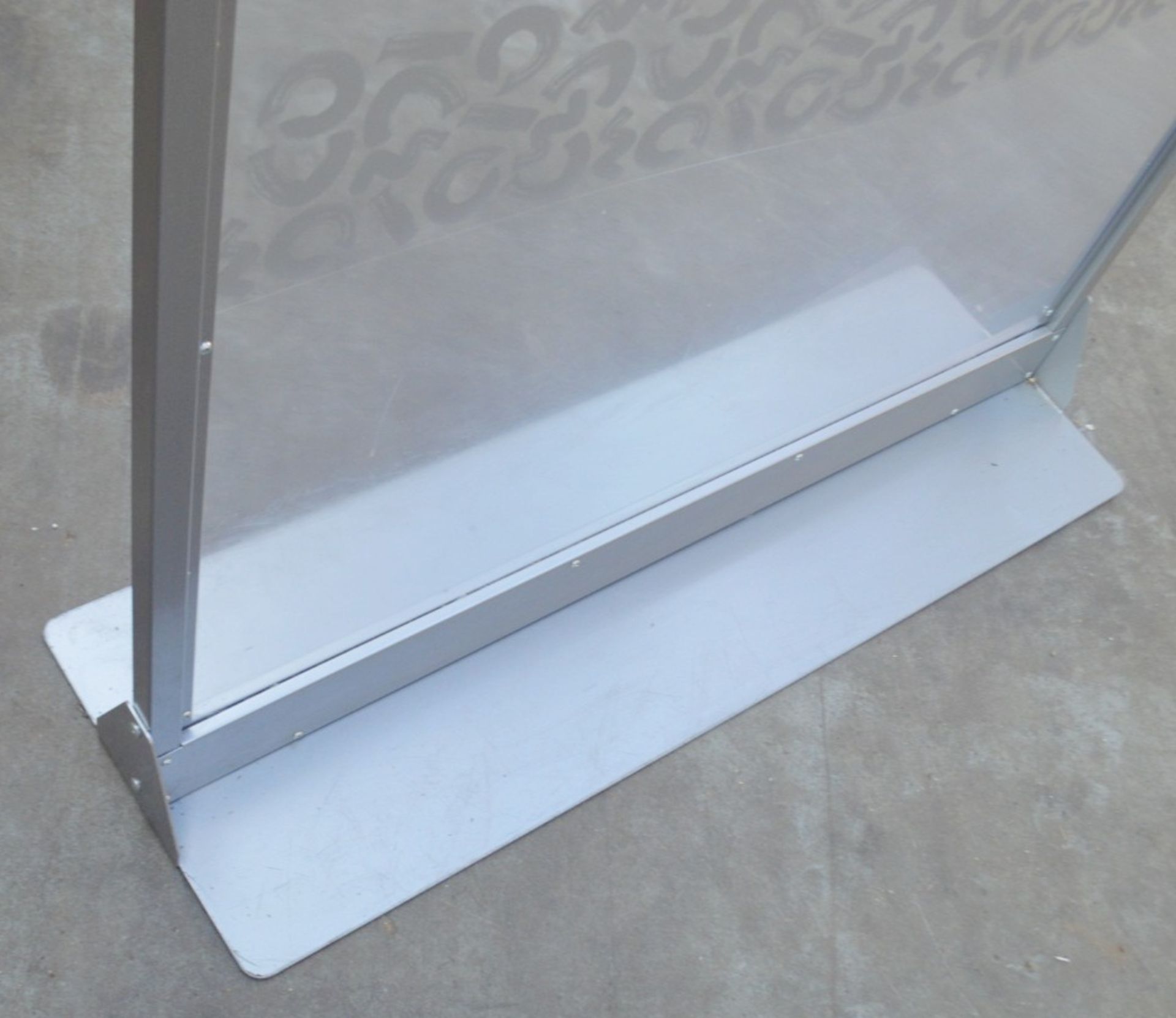 A Pair Of Freestanding 1.5-Metre Tall Protective Clear Acrylic Checkout Screen Dividers - - Image 3 of 3