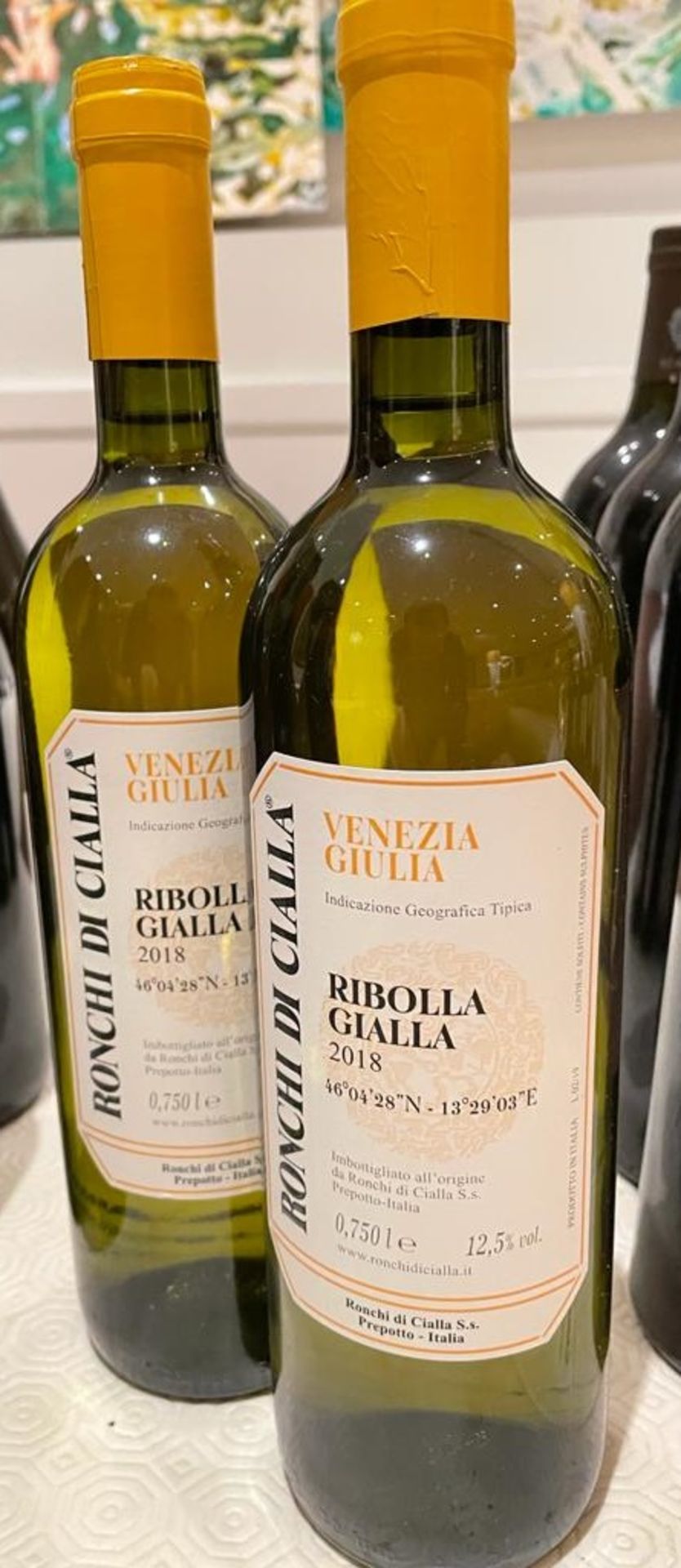 2 x Bottles Of RONCHI DI CIALLA RIBOLLA - 2018 - 75cl - New/Unopened Restaurant Stock - Ref: CAM549