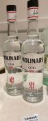 2 x Bottles Of MOLINARI SAMBUCA - New/Unopened Restaurant Stock - Ref: CAM569 - CL612 - Location: