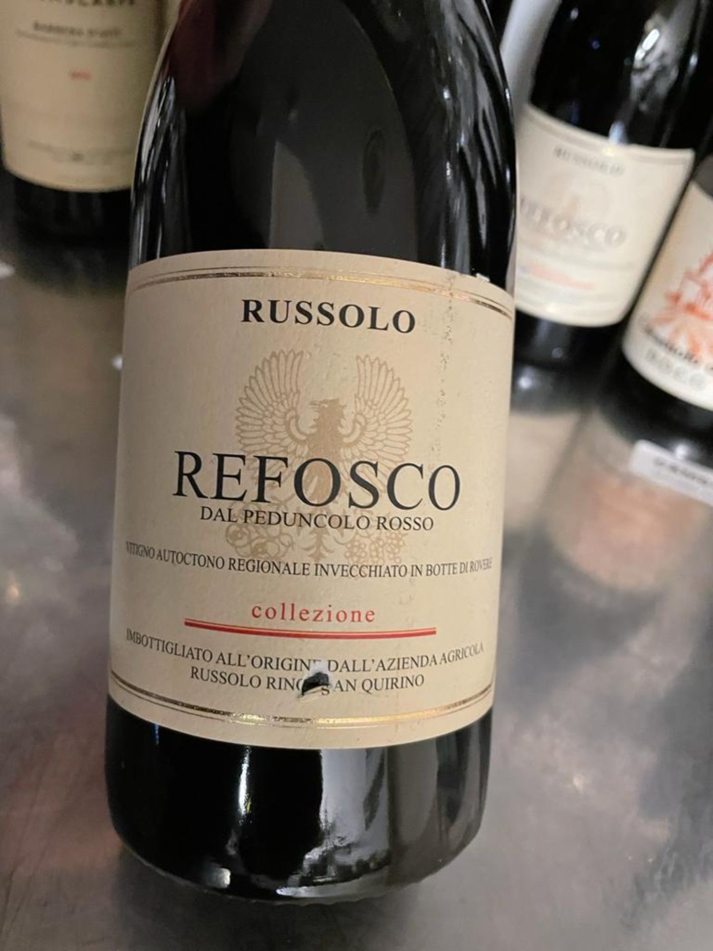 3 x Bottles Of RUSSOLO REFOSCO 2015 750ml - New/Unopened Restaurant Stock - Ref: CAM645 - CL612 - Image 3 of 3