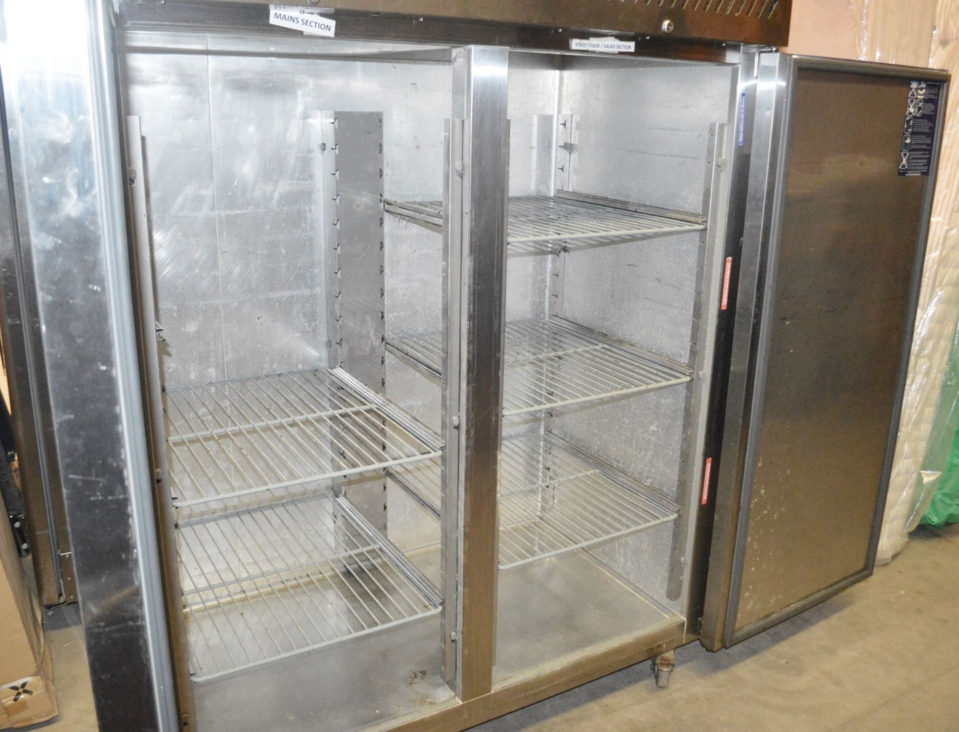 1 x WILLIAMS Upright 2-Door Stainless Steel Commercial Chiller Unit - Dimensions: H195 x W140 x - Image 8 of 12