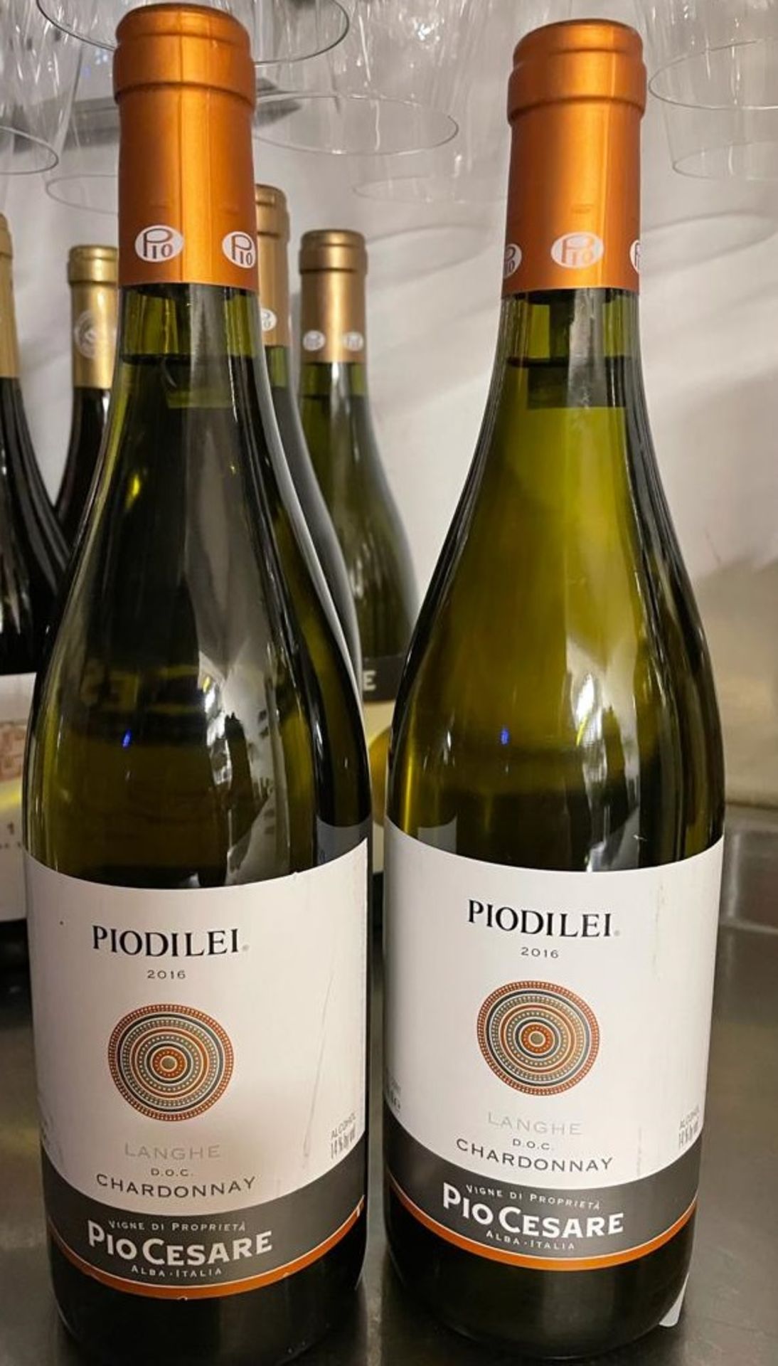 2 x Bottles Of PIODILEI CHARDONNAY - 2016 - 75cl - New/Unopened Restaurant Stock - Ref: CAM655