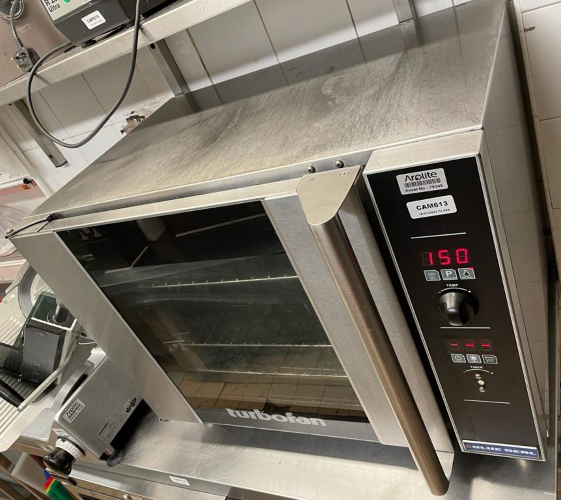 1 x Blueseal TURBOFAN Commercial Oven (Model E31D4) - Ref: CAM613 - CL612 - Location: London - Image 3 of 4