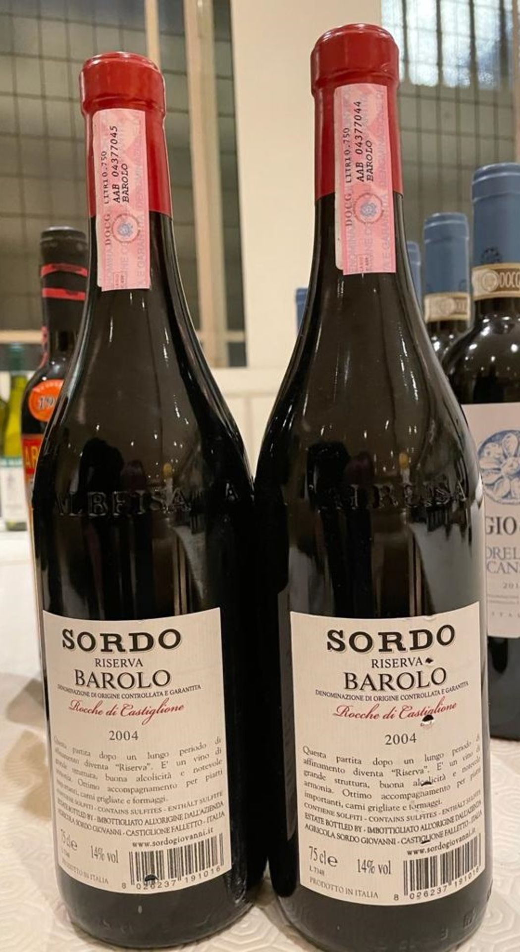 2 x Bottles Of SORDO BAROLO - 2004 - 75cl - New/Unopened Restaurant Stock - Ref: CAM544 - Image 3 of 3