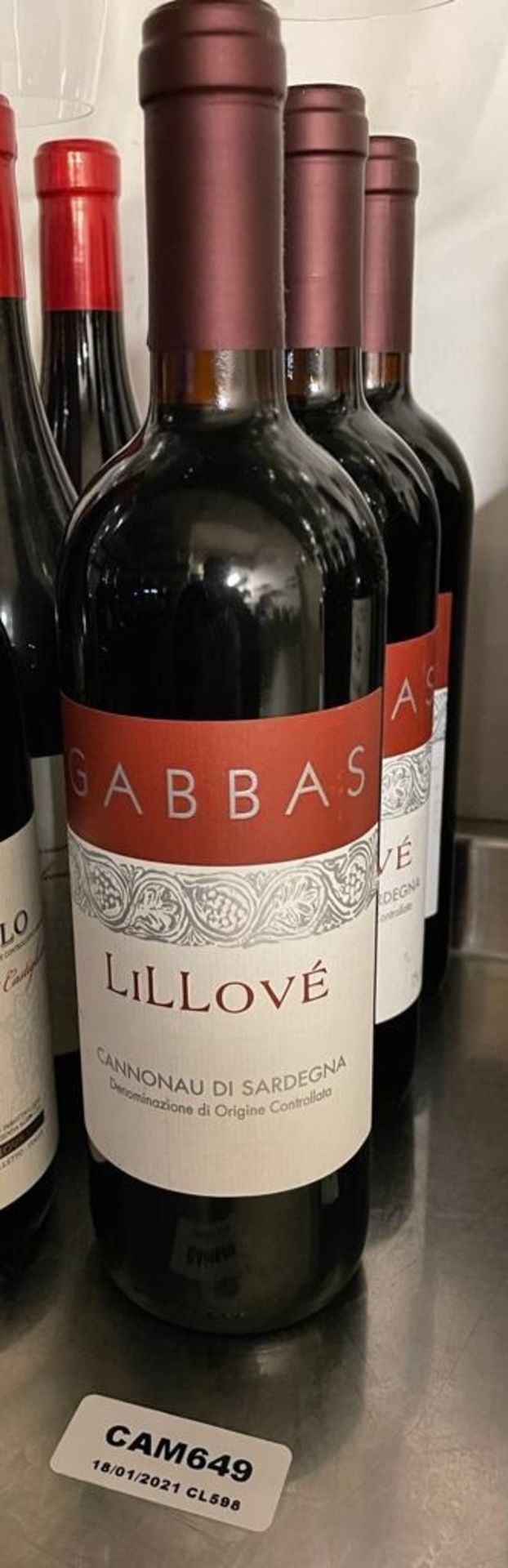 3 x Bottles Of GABBAS LILOVE - New/Unopened Restaurant Stock 2017- 75cl - Ref: CAM649 - Image 2 of 3