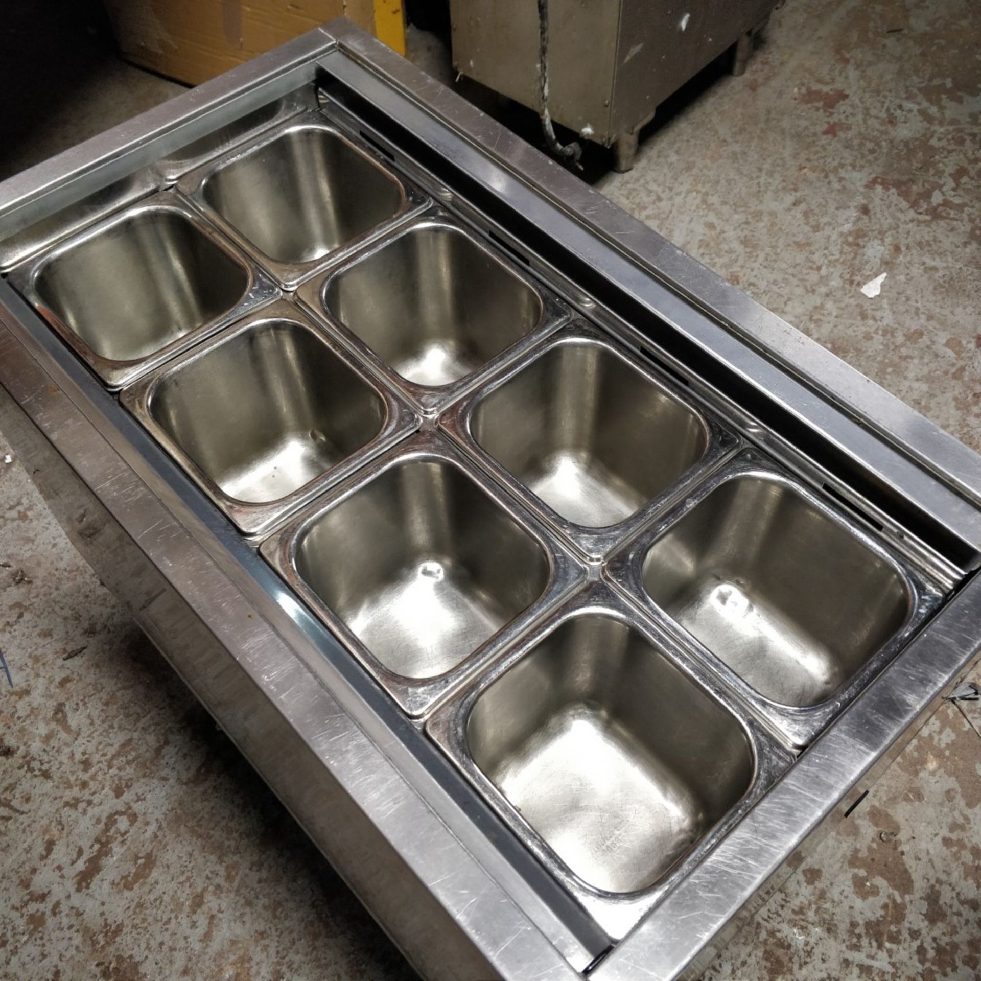 1 x Williams Refrigerated Counter Prep Well With Gastro Pans and Stainless Steel Finish - 240v UK - Image 7 of 8