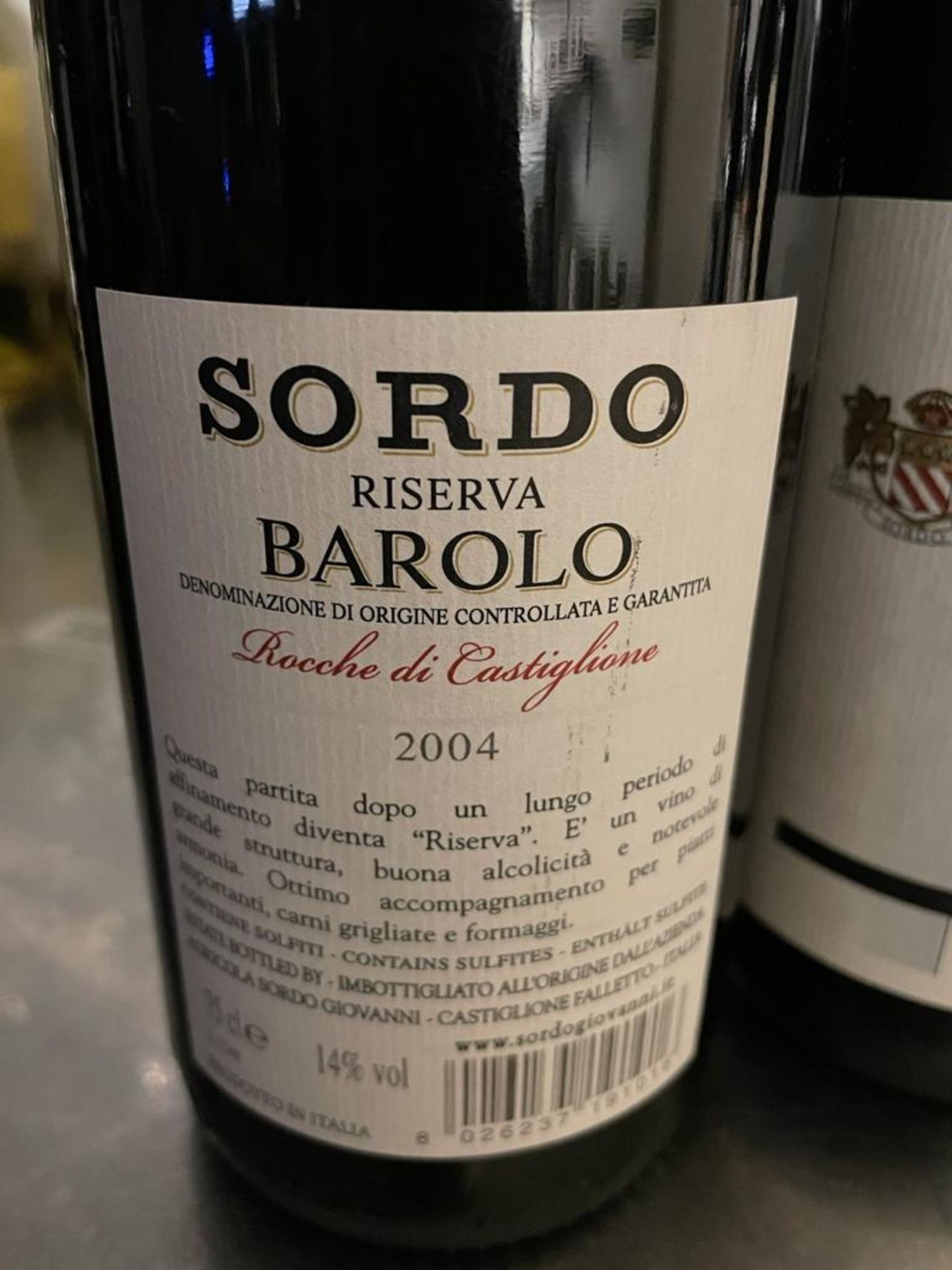 3 x Bottles Of SORDO BAROLO - 2004 - 75cl - New/Unopened Restaurant Stock - Ref: CAM650 - CL612 - Image 2 of 3