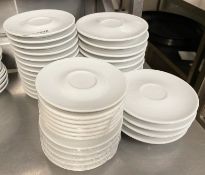 38 x Assorted Fine Dining Restaurant Tea / Coffee Saucers - Ref: CAM670 - CL612 - Location: London