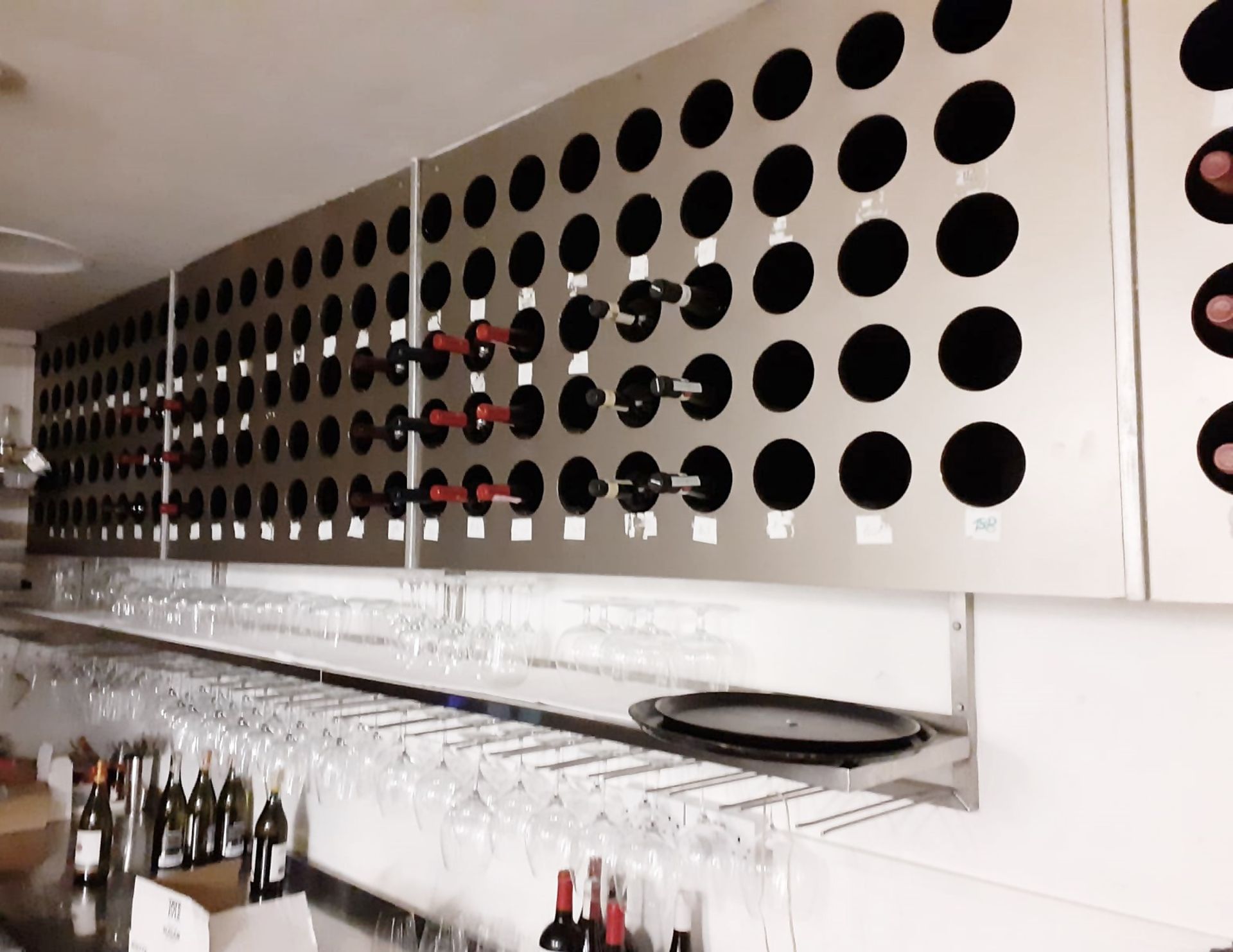 1 x Wall Mounted Wine Rack For 150 Bottles, Supplied In 4 Sections - Dimensions: W440cm x H84cm x - Image 4 of 4