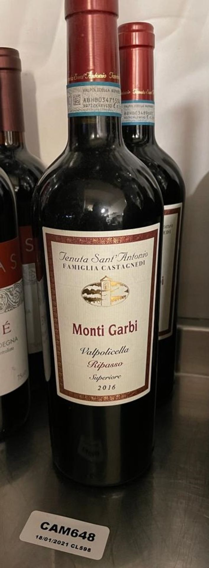 2 x Bottles Of MONTO GERBI VALPOLICELLA 2016 - New/Unopened Restaurant Stock - Ref: CAM648 - Image 4 of 4