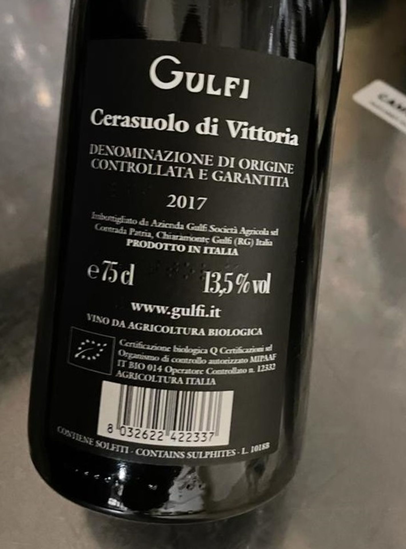 2 x Bottles Of GULFI Cerasvolo Di Vittoa 2017 75cl - New/Unopened Restaurant Stock - Image 3 of 3