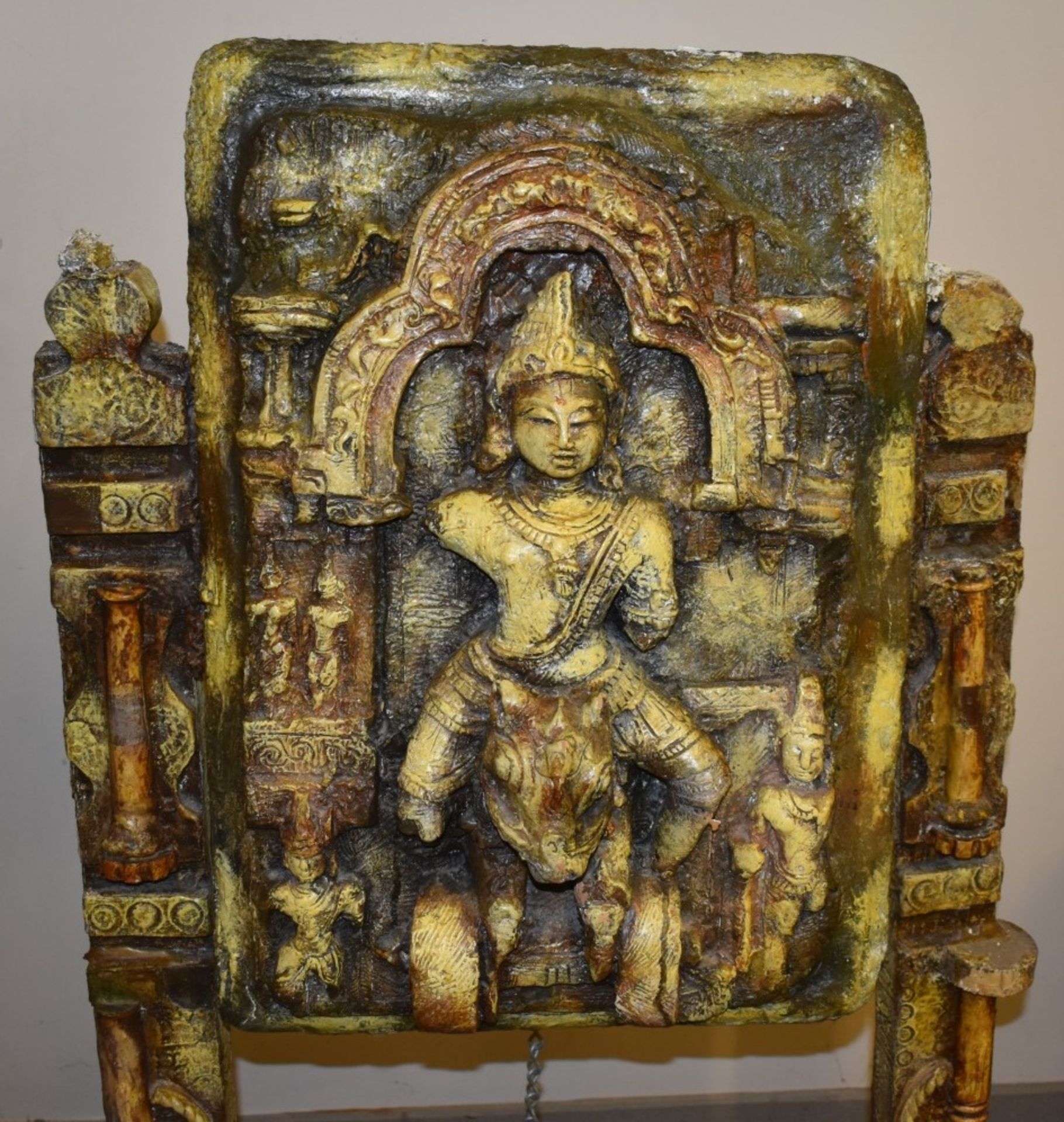 1 x Vintage Hindu Religious Freestanding Plaque - Stunning Ornate Piece - From an Exclusive Hale - Image 10 of 14